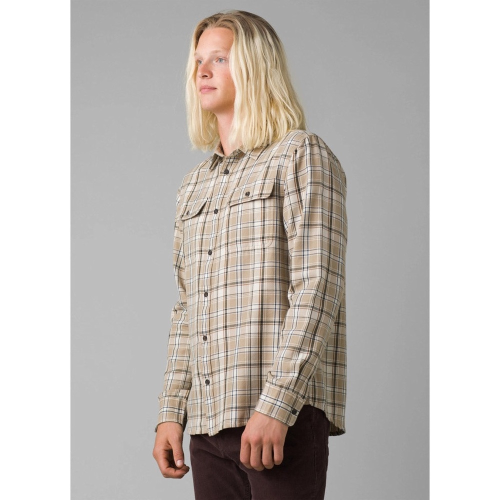 Prana Edgewater Organic Cotton Button Down Shirt in Glacier Men’s Size XL
